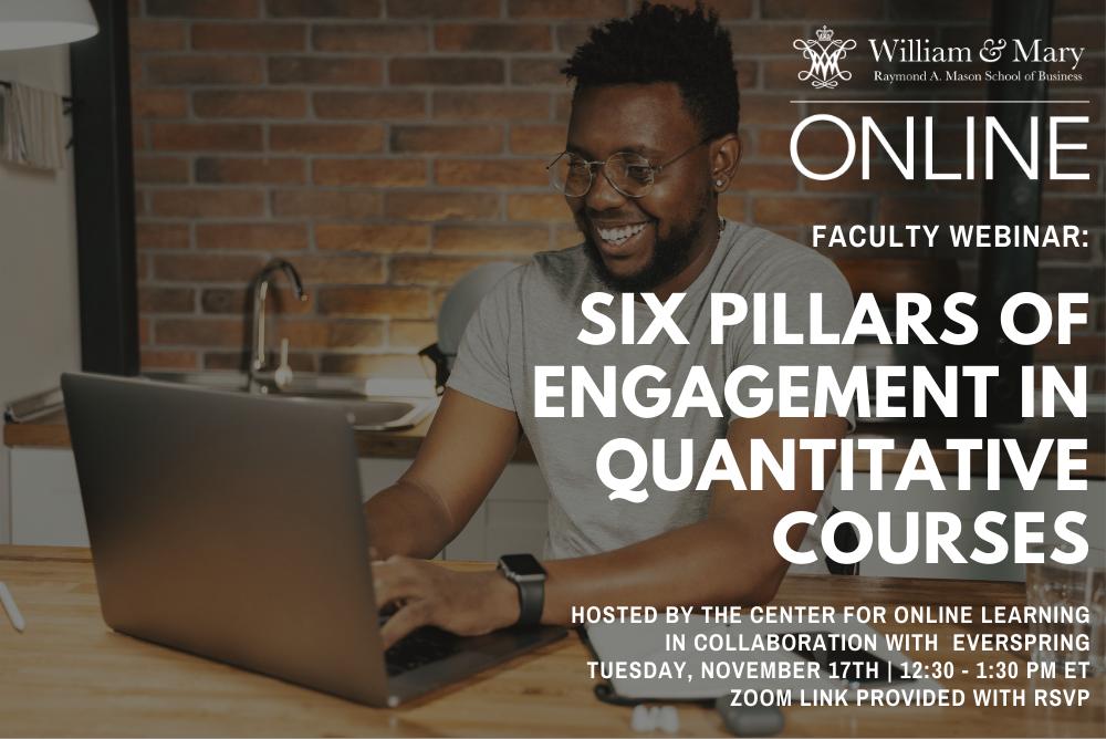 Six Pillars of Engagement in Quantitative Courses