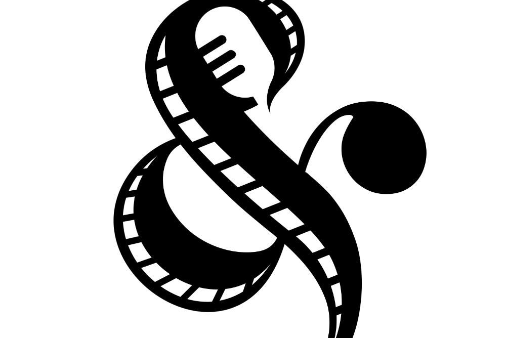 The Ampersand Festival Logo- a stylized black and white 