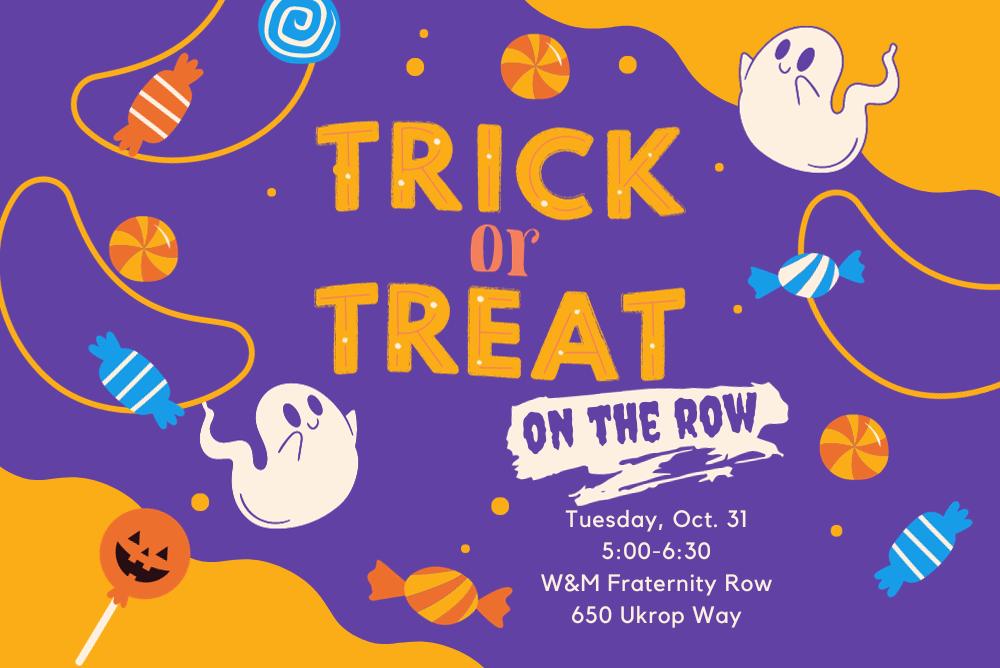 Trick or Treat on the Row flyer