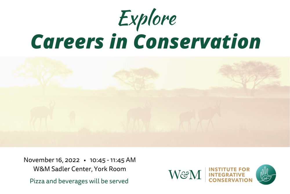 Conservation Career Info session flyer