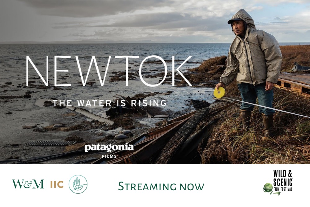 Newtok film still: Man near rising water
