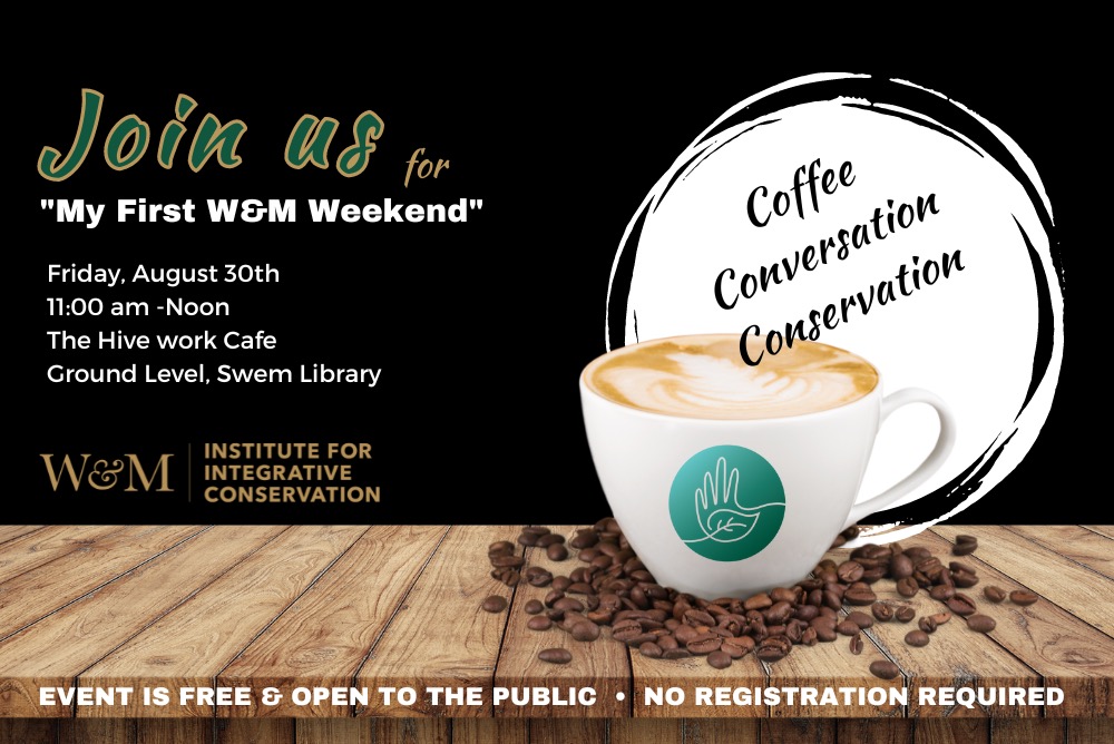 Coffe conversation, conservation event flyer