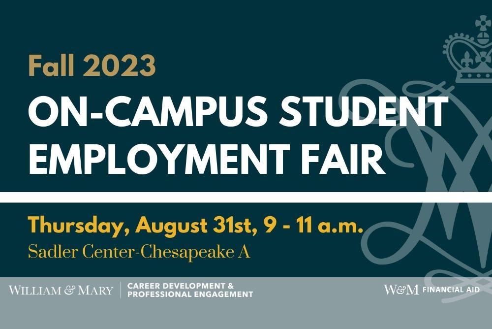 On-Campus Student Employment Fair