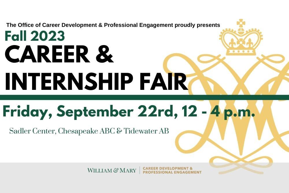 Office of Career Development & Professional Engagement Fall Career & Internship Fair