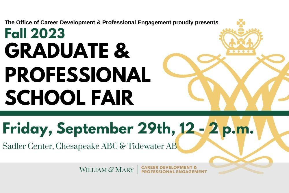 Office of Career Development & Professional Engagement Fall Graduate & Professional School fair