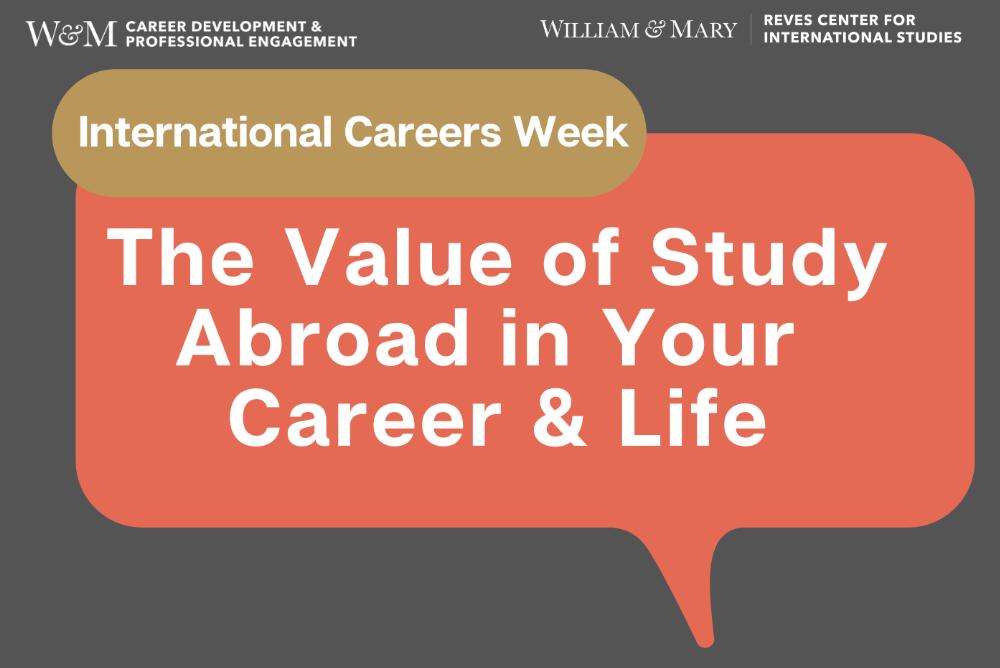 The Value of Study Abroad in Your Career & Life Graphic