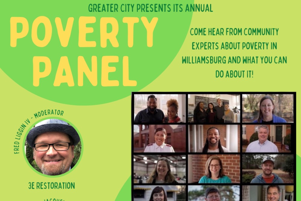 Come hear from community experts about poverty in Williamsburg and what you can do about it!