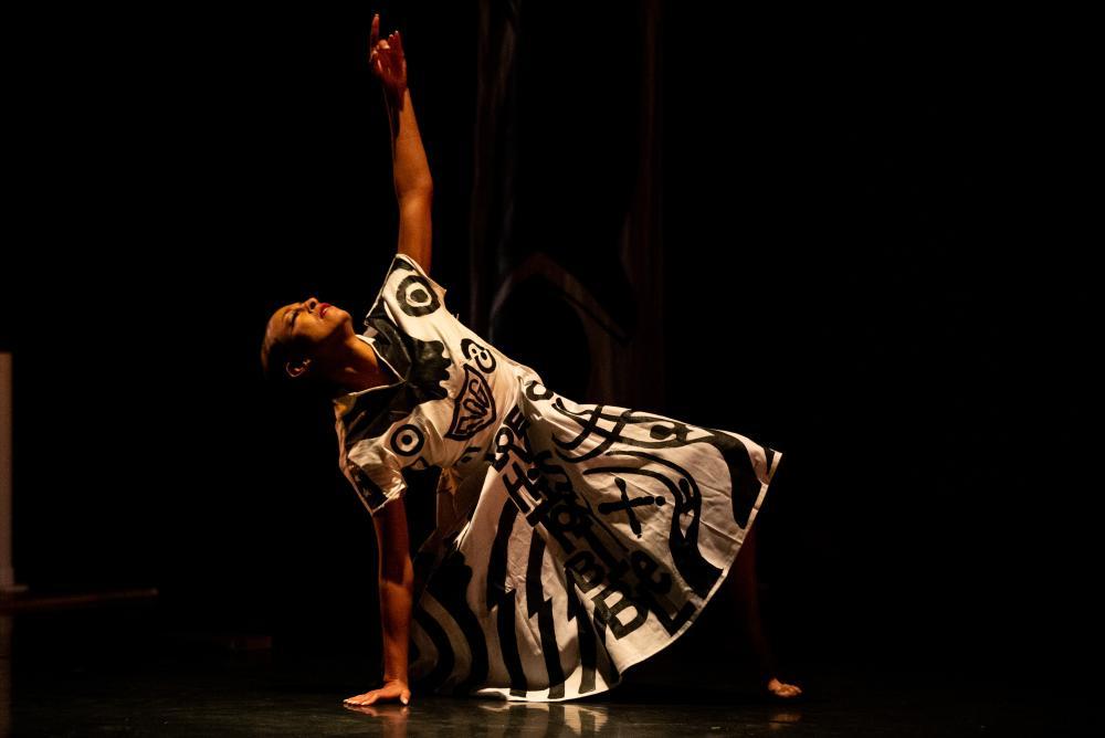 Dancer from Leah Glenn Dance Theatre performs Nine