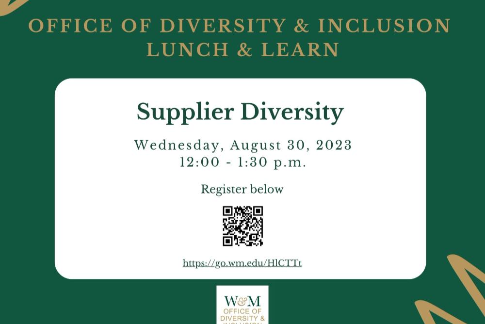 Supplier Diversity Lunch and Learn