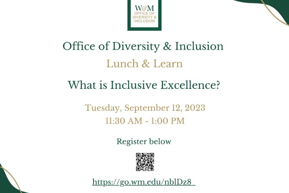 Lunch and Learn - What is Inclusive Excellence