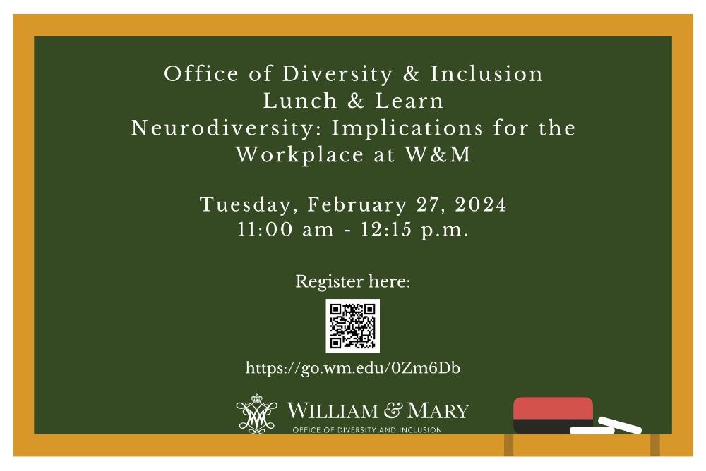 Neurodiversity Lunch and Learn