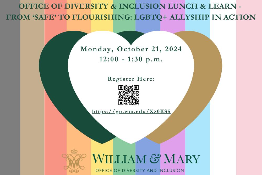 LGBTQ+ allyship in action Lunch and Learn