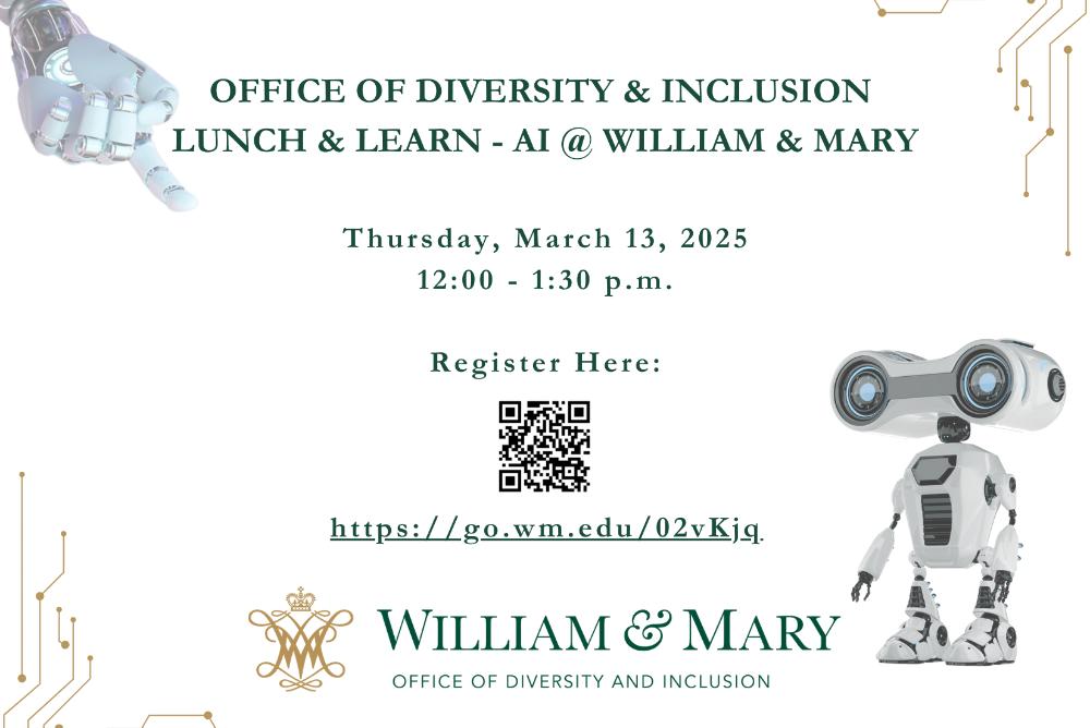 AI at William & Mary Lunch and Learn