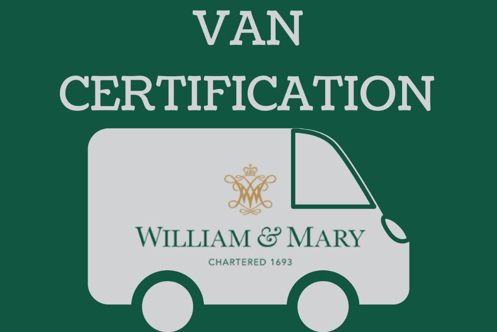van certification logo