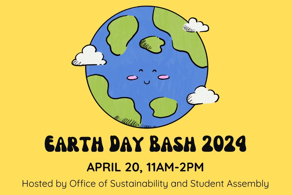 earth day bash 2024, April 20th from 11am to 2pm