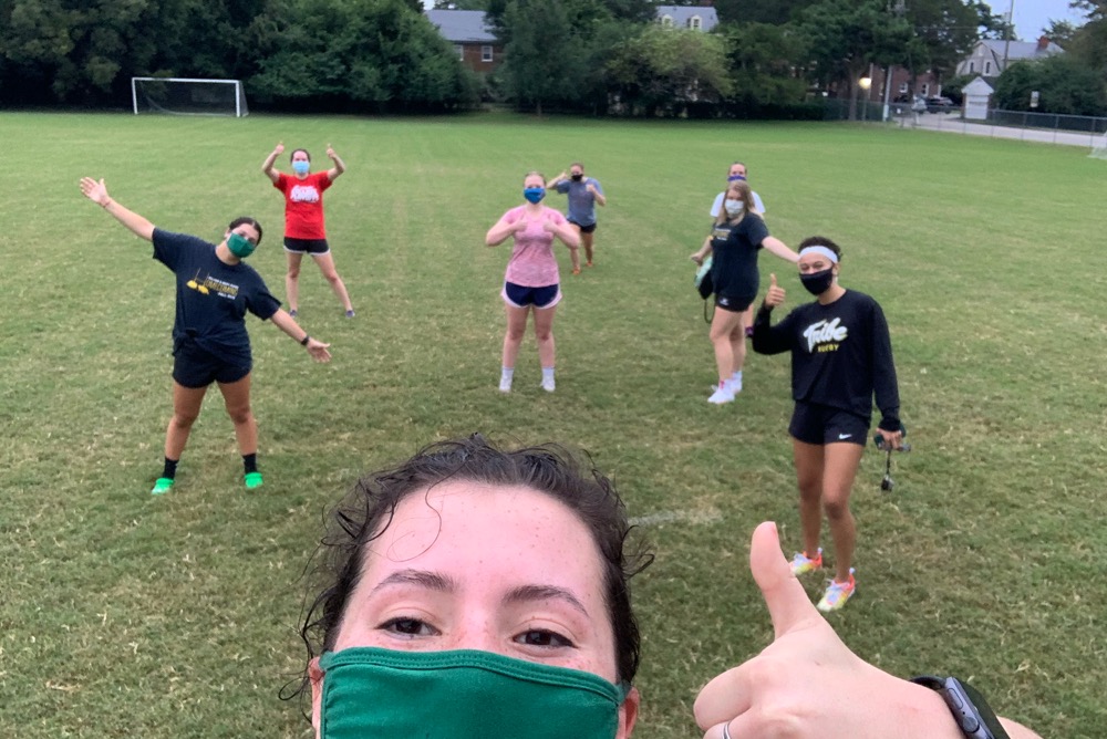 Socially distanced and masked practices! Learn rugby, meet people, and exercise safely!!