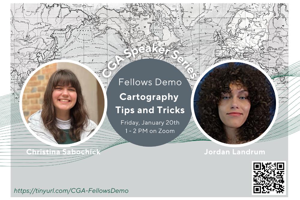 The CGA Fellows will host a Zoom speaker event where they will discuss their favorite cartography tips and tricks.