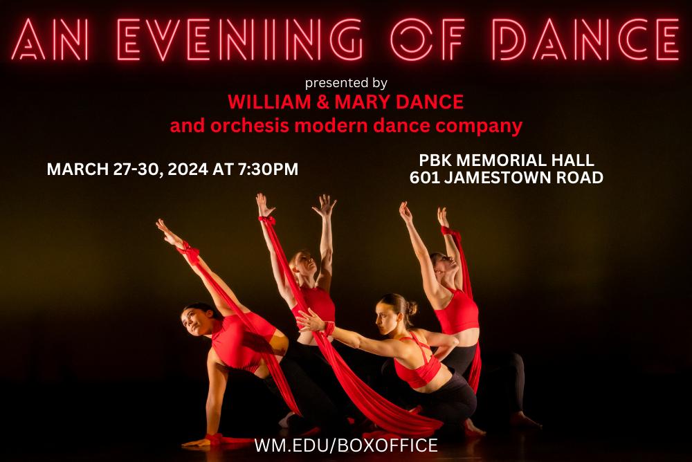 Event poster featuring dancers and event information.
