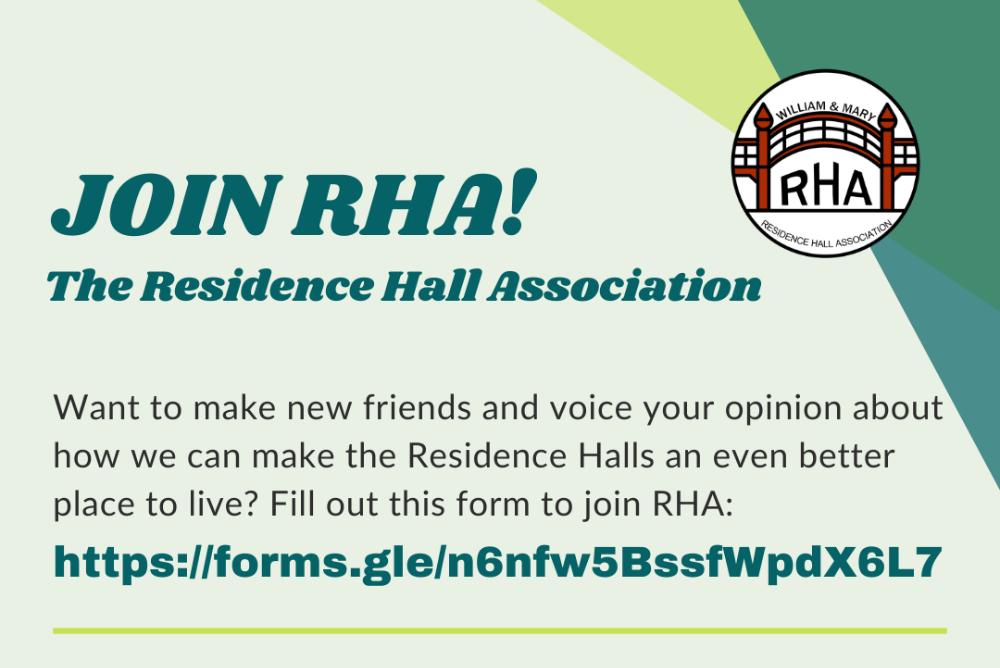 Join the Residence Hall Association!