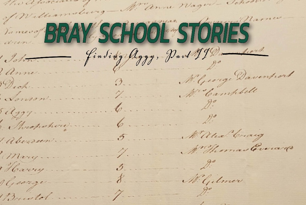 Bray School Stories: Finding Aggy, Part II