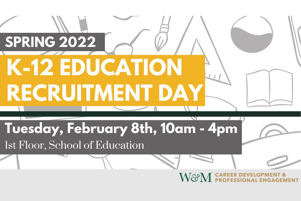 Office of Career Development & Professional Engagement K-12 Education Interview Day.
