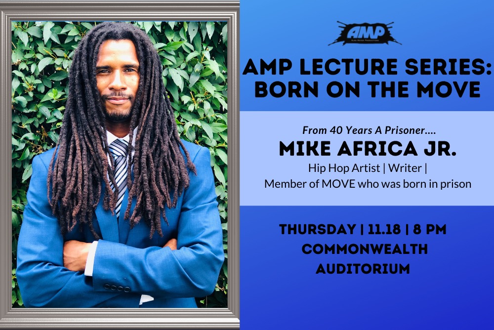 Flyer for AMP / Lecture Series: Born on the MOVE