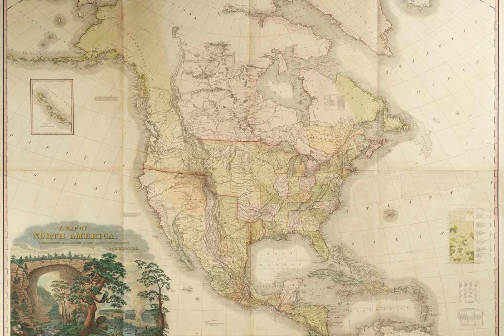Early map of America
