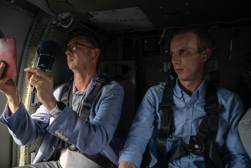 Journalist Noah Robertson '19 travels the world covering the Pentagon for Defense News.