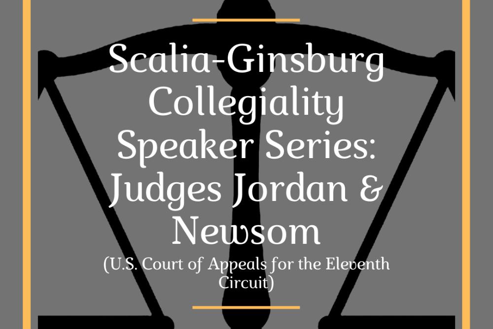Scalia-Ginsburg Collegiality Speaker Series