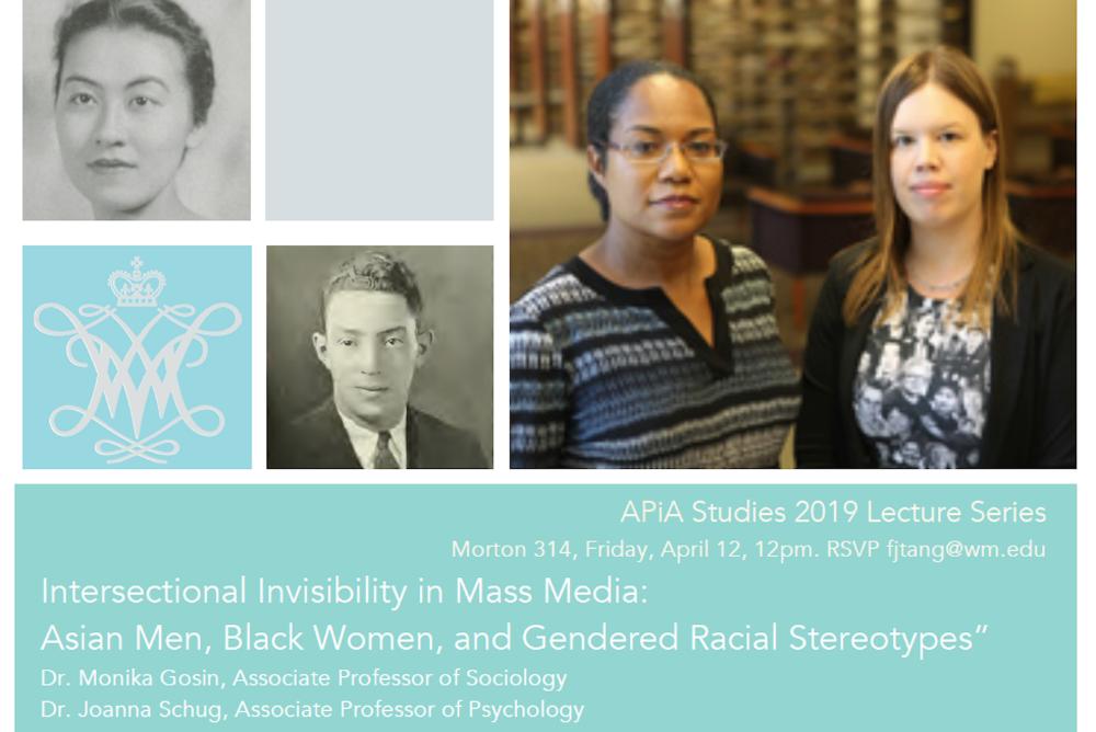 APIA Faculty Affiliates Dr. Monika Gosin and Dr. Joanna Schug collaborated to investigate the portrayal of Asian Americans and African Americans in mass media.