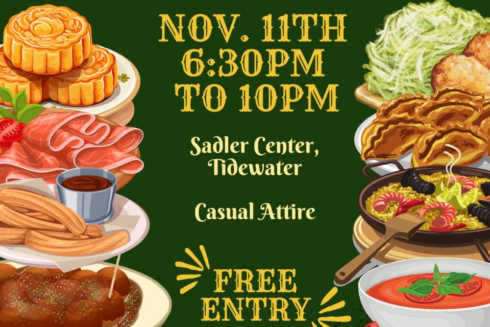 Sadler Cultural Event with catered Spanish food. Come and learn more about your future with Hispanic Studies at W&M!