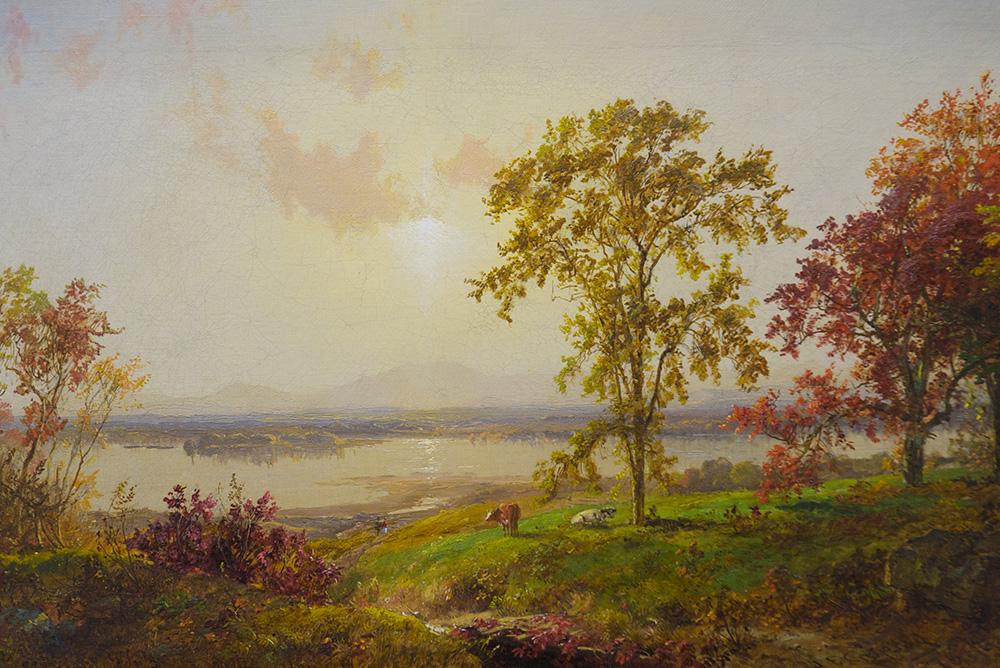 JASPER FRANCIS CROPSEY | Amercian, 1823-1900 | Autumn Landscape, 1875 | Oil on canvas | Purchase, Endowment Acquisition Fund, Museum Acquisition Fund and Joseph and Margaret Muscarelle Art Endowment F