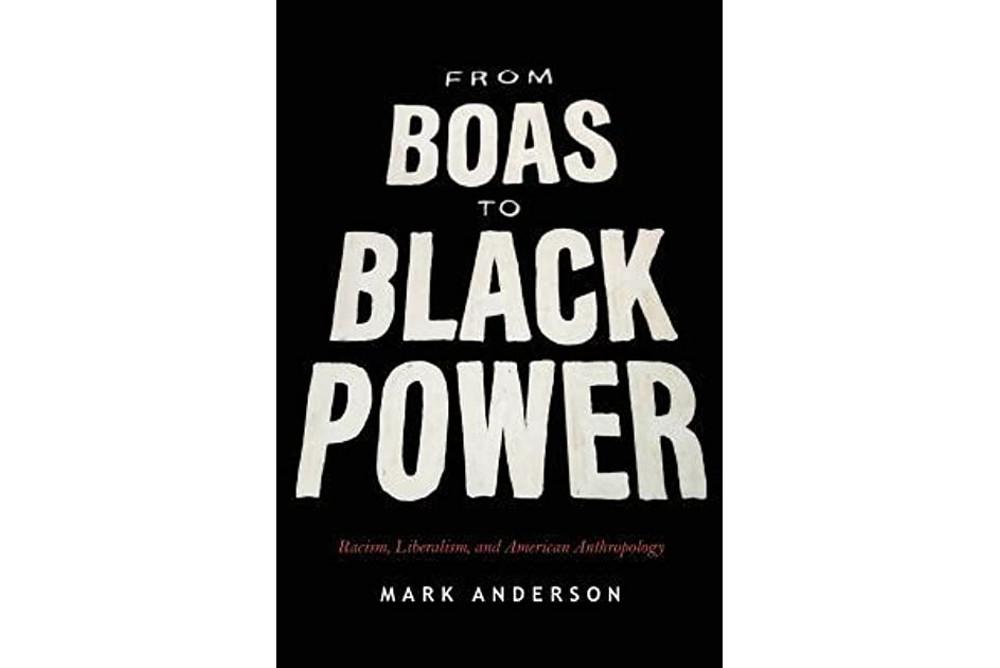 book cover, black and white, boas to black power, mark anderson