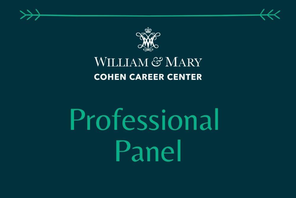 Cohen Career Center Professional Panel