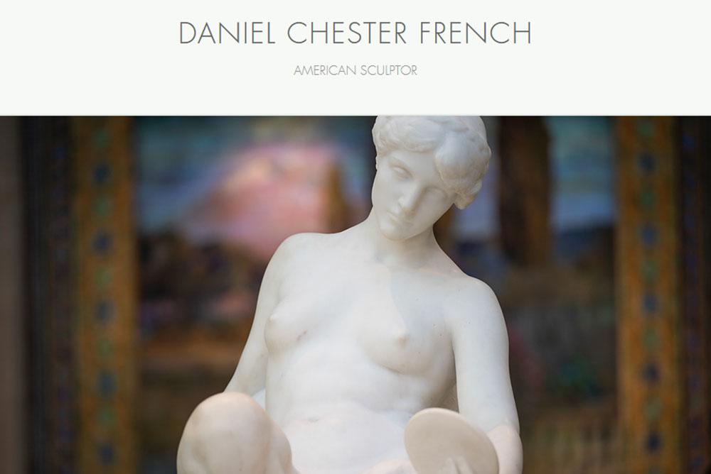 Marble sculpture of nude woman by artist Daniel Chester French