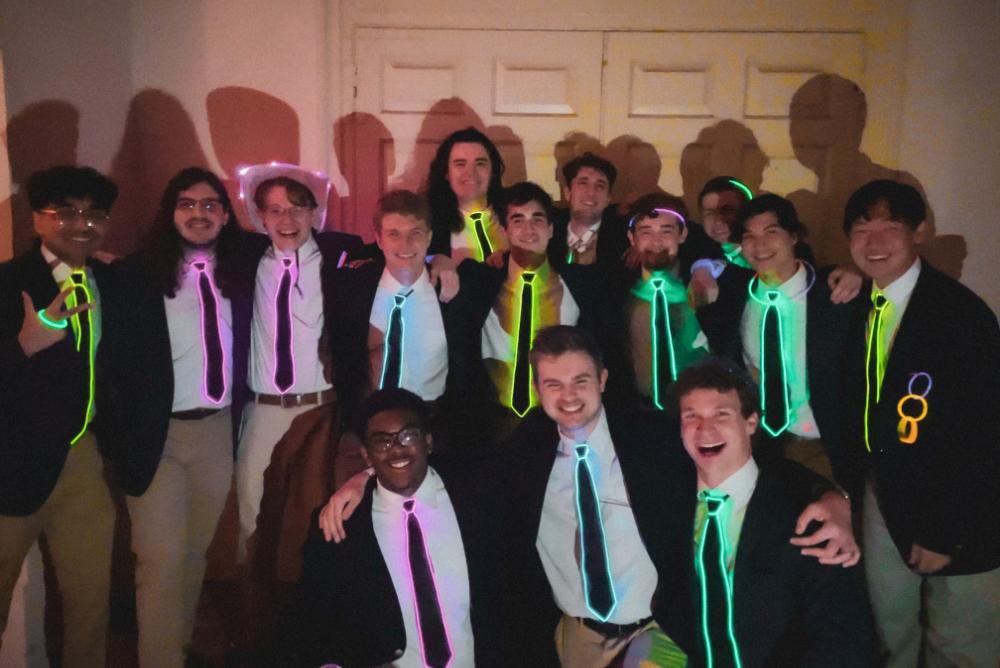 A picture of the Gentlemen at last semester's Wren 10