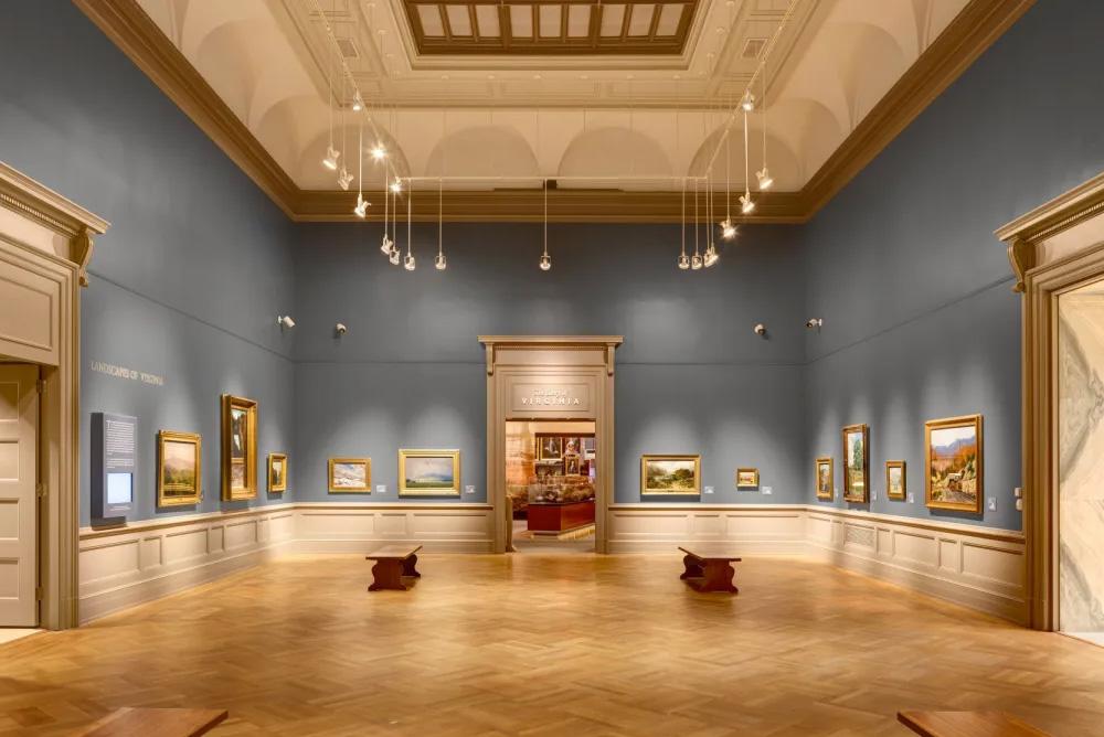 interior view of one of the renovated galleries at the Virginia Museum of History and Culture