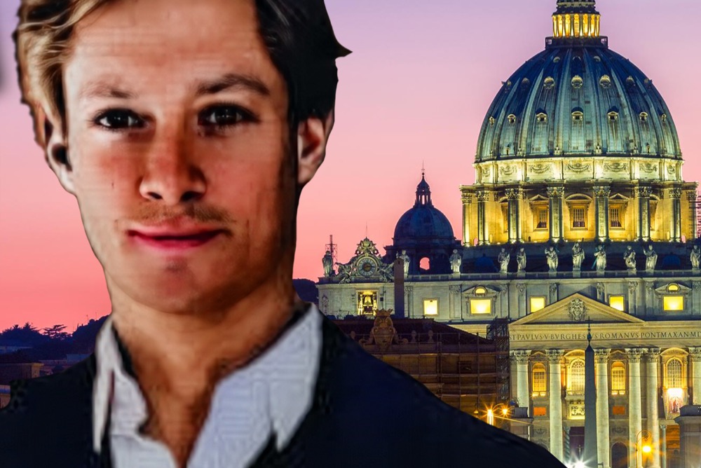 John Boswell in front of St. Peter's Basilica