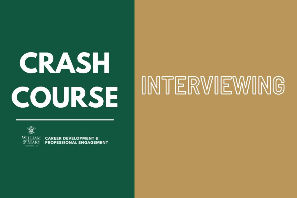 Crash Course - Interviewing