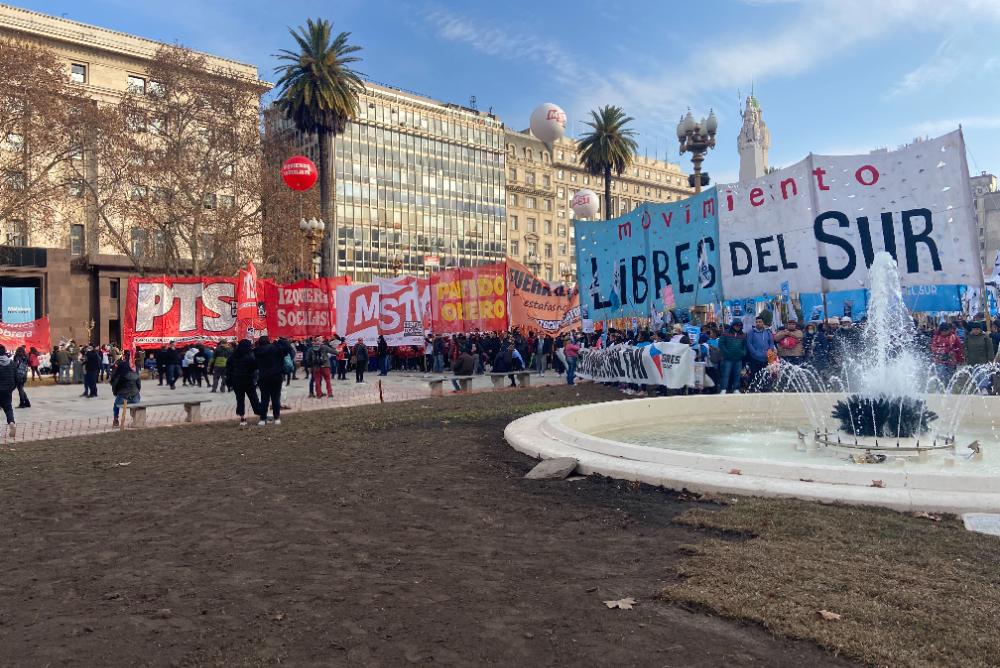 a protest in Argentina