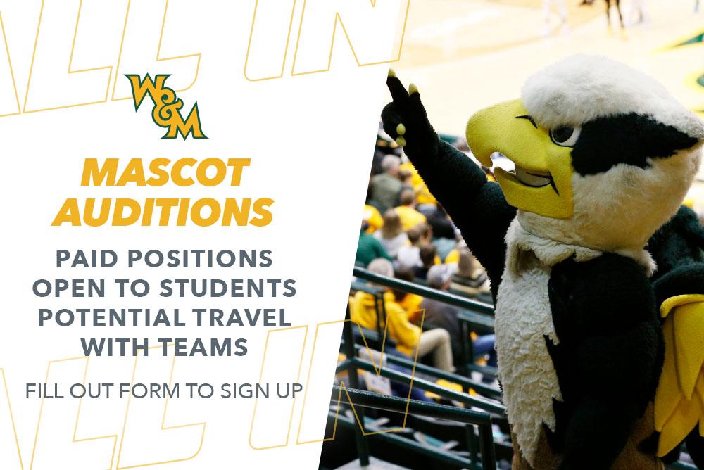 Mascot Auditions Graphic