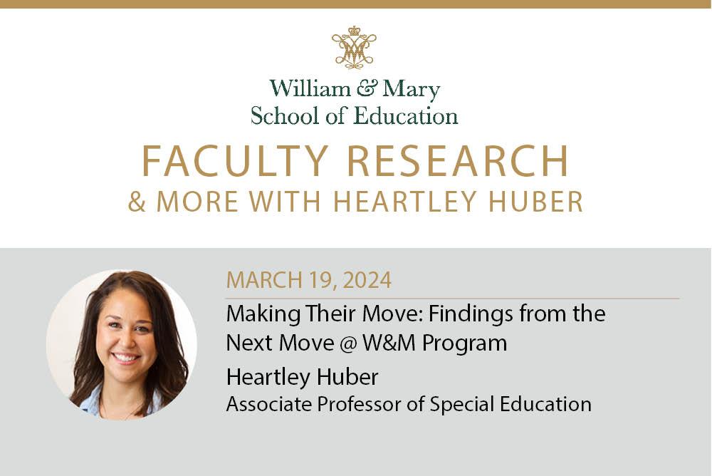 Faculty Research & More Heartley Huber March 19