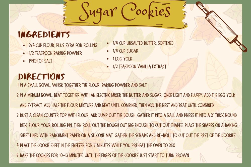 Sugar Cookie Recipe