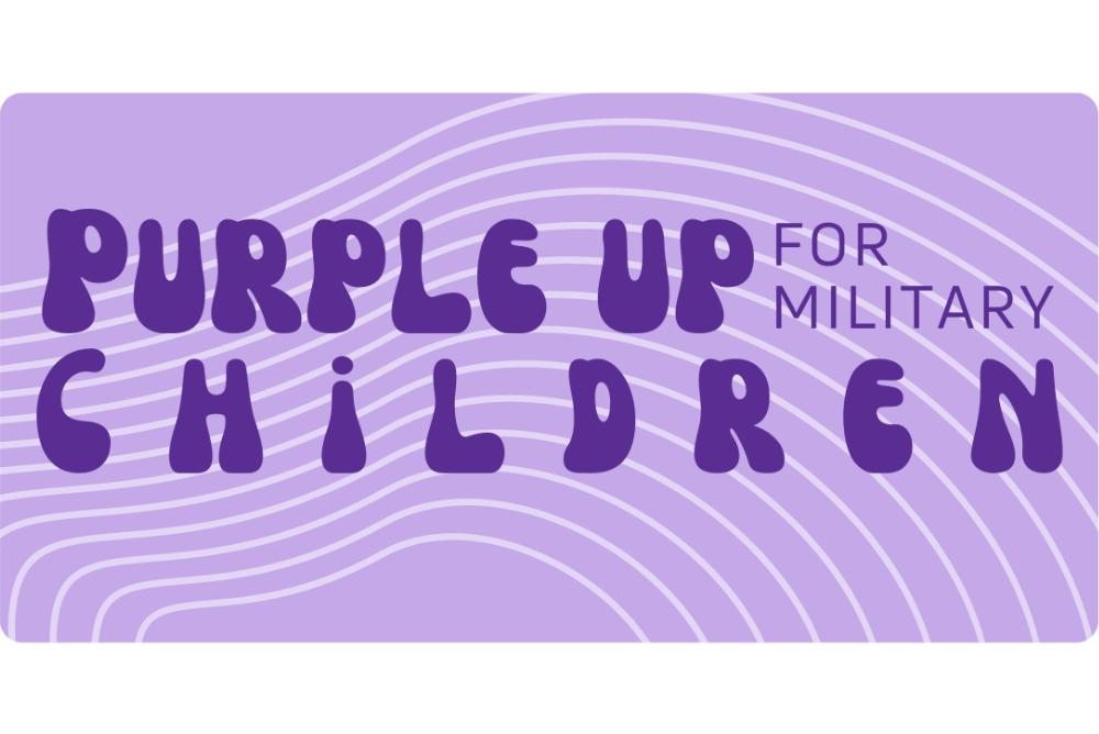 purple up sticker design