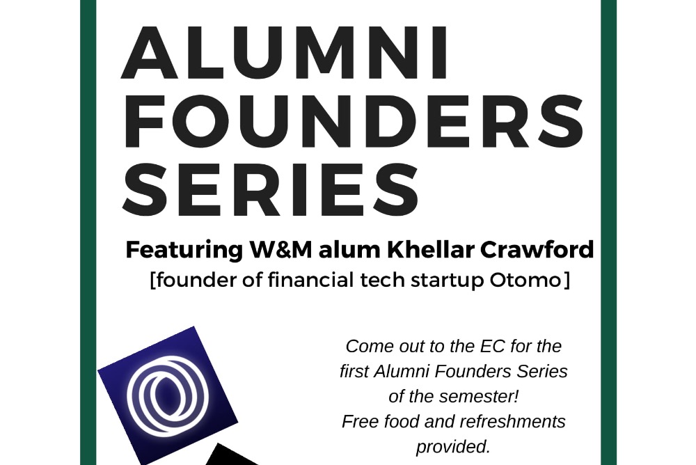 Preview of Alumni Founders Series. Flyer & more details to come!
