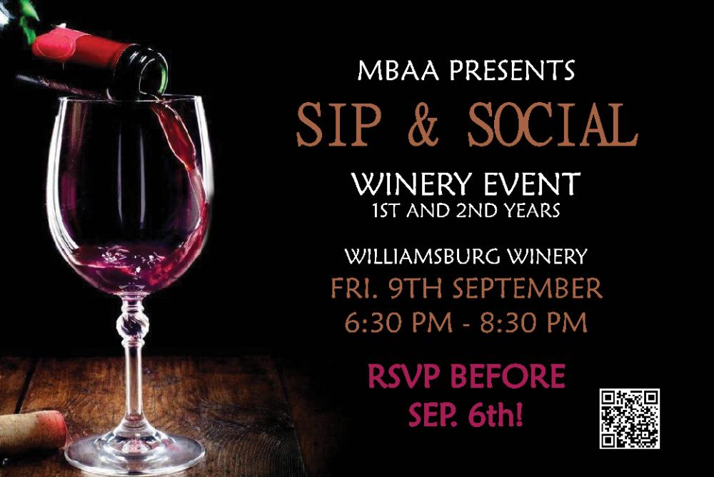 Full-Time MBA Sip & Social Winery Event
