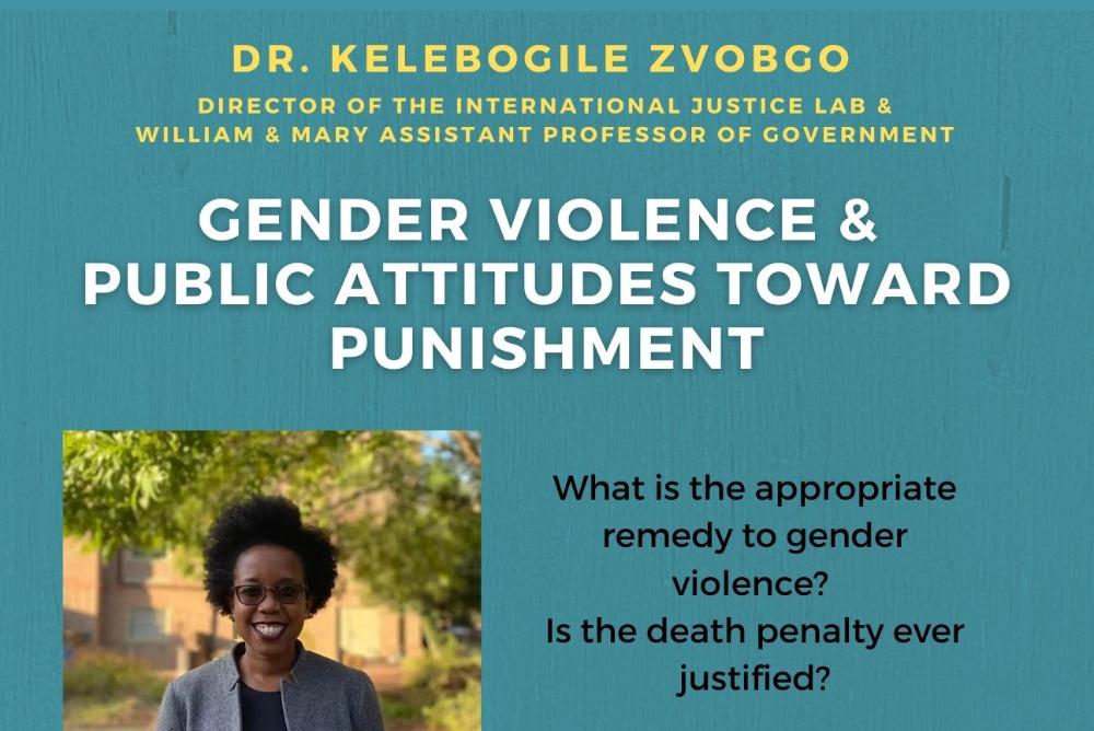 Dr. Zvobgo on Gender Violence and Punishment