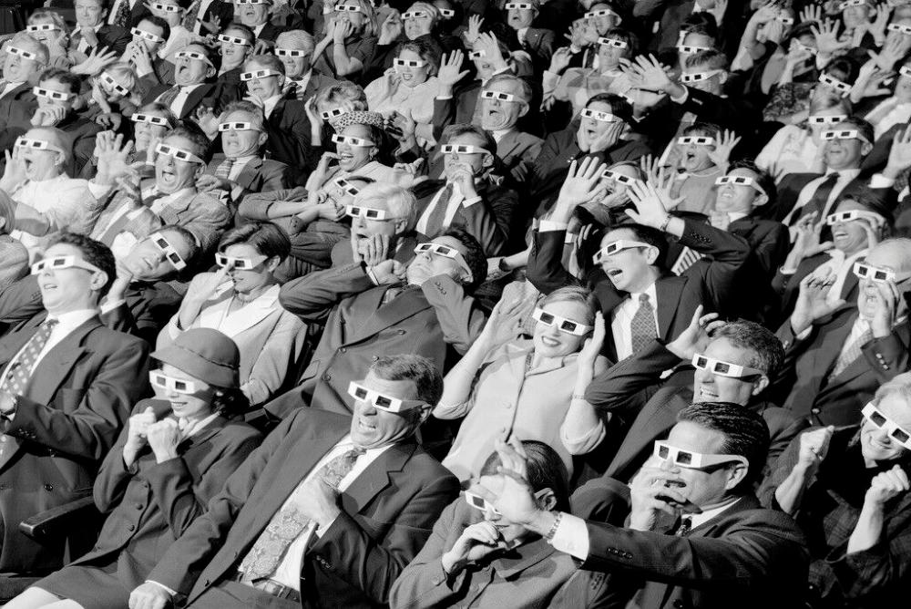 3D movie theatregoers