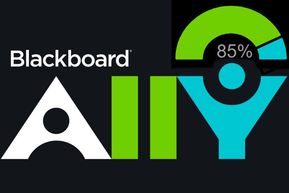 Blackboard & Ally Logos and 85% Accessible Objective