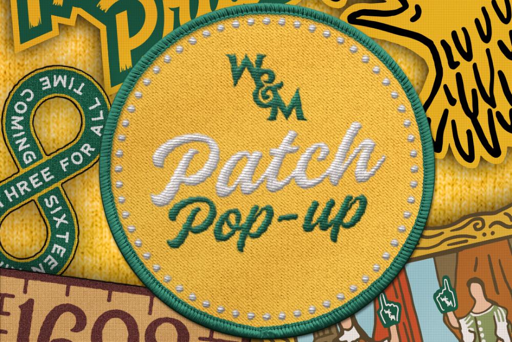 A patch that reads 